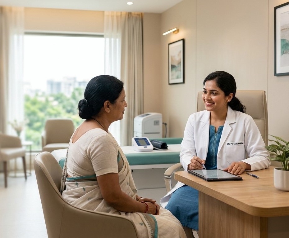 Doctor consulting a patient 